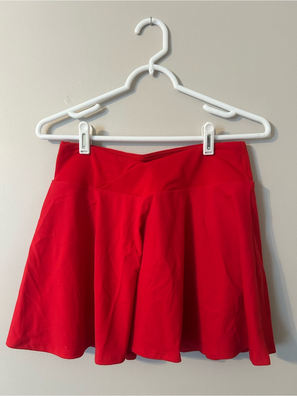 Fabletics Red Athletic Skater Skirt
